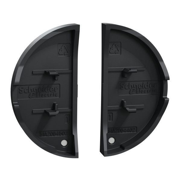 Schneider - Odace 2011- 2 demi enjoliveur - livré sans LED - Anthracite - Réf : S540298
