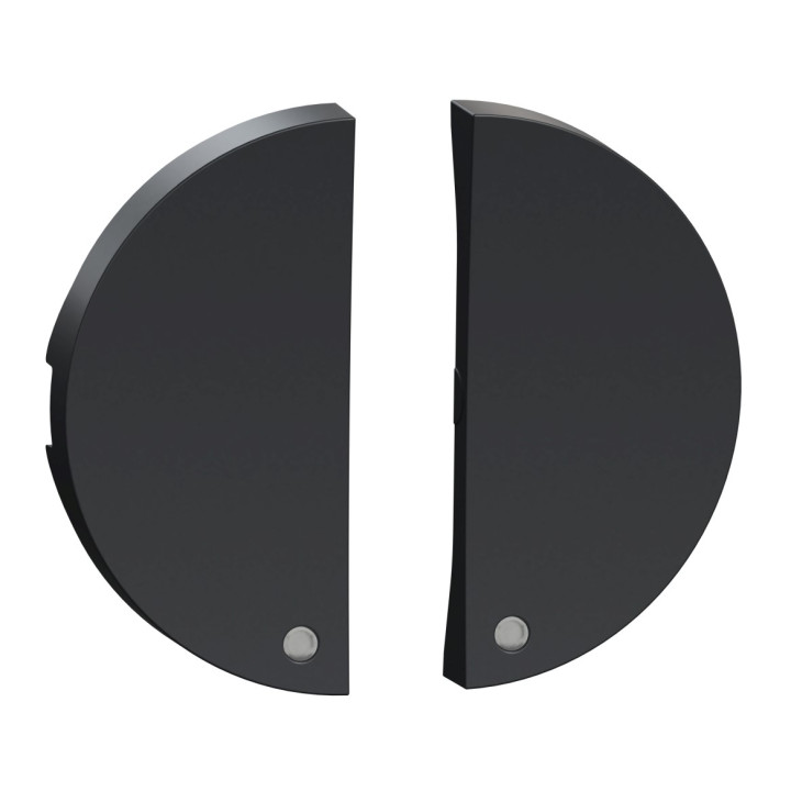 Schneider - Odace 2011- 2 demi enjoliveur - livré sans LED - Anthracite - Réf : S540298