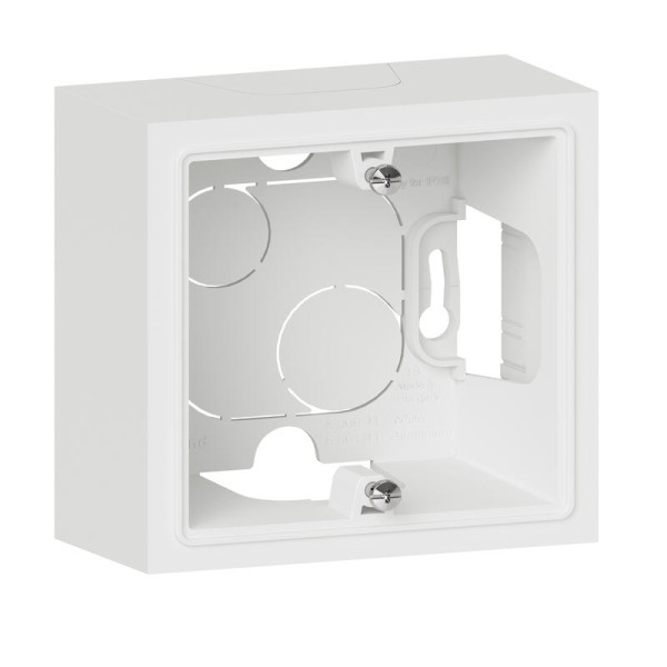Legrand - Dooxie - Sortie de câble standard + Boite saillie 1 Poste - Blanc - Ref. : 600323 + 600041