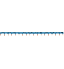 Hager - Peigne Horizontal 18 modules Neutre - Réf : KB163NG