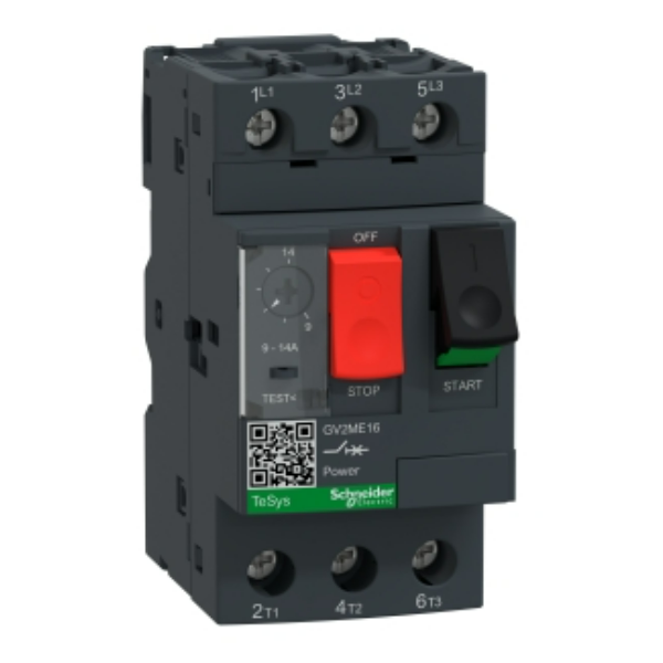 Schneider - Disjoncteur moteur 9A-14A - Réf : GV2ME16