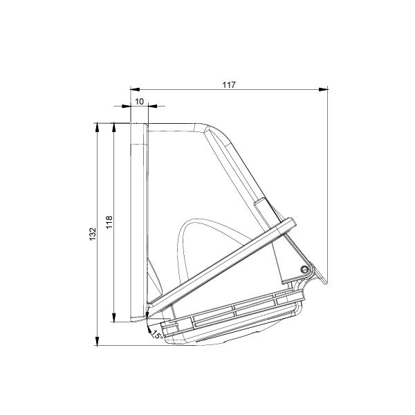 Digital - Prise de Courant Européenne socle 3P+T+N 32A - 380V IP 44 - Réf : 51218 (03326)