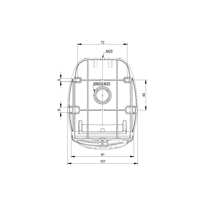 Digital - Prise de Courant Européenne socle 3P+T+N 32A - 380V IP 44 - Réf : 51218 (03326)