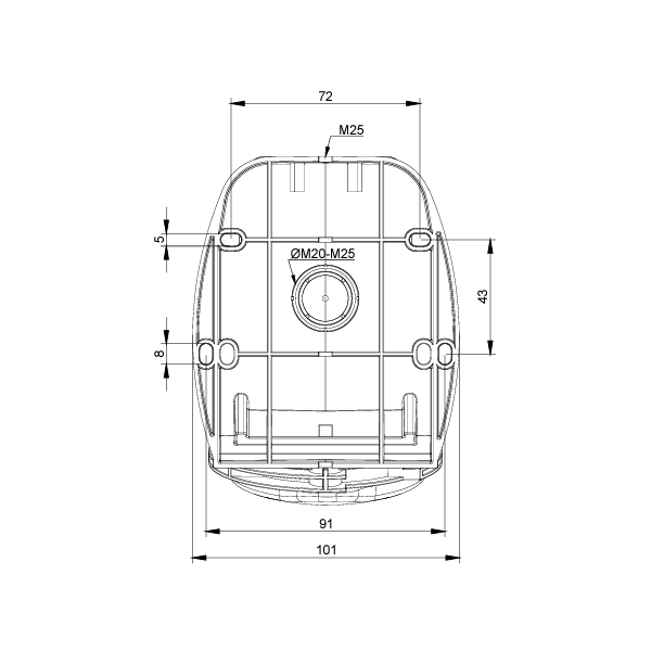 Digital - Prise de Courant Européenne socle 3P+T+N 32A - 380V IP 44 - Réf : 51218 (03326)