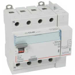 LEGRAND - Inter différentiel DX3-ID 4P 40A - 30mA - Type F - Départ Haut - 5M - Réf : 411658