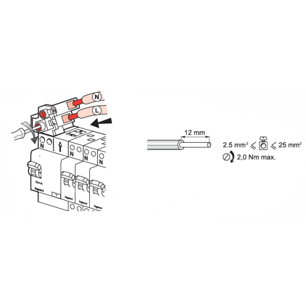 Legrand - Borne de connexion pour ID63A 2M - 405209 - ELECdirect Vente  Matériel Électrique
