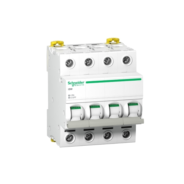 Schneider - Acti9, iSW interrupteur-sectionneur 4P 40A 415VAC - Réf : A9S65440