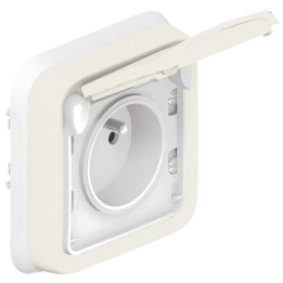 Legrand Plexo - Prise de courant encastré - blanc - 16A - 230V - IP55/IK07 - 069870