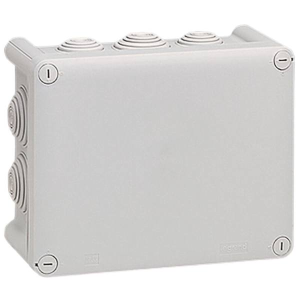 Legrand - Boite Plexo 180x140x86 étanche gris IP55/IK07- 750°C - Réf : 092052