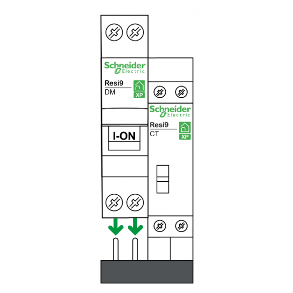 Schneider - Contacteur RESI9 CT J/N heures creuses Bipolaire - 2F - 20A - Réf : R9PCTH20