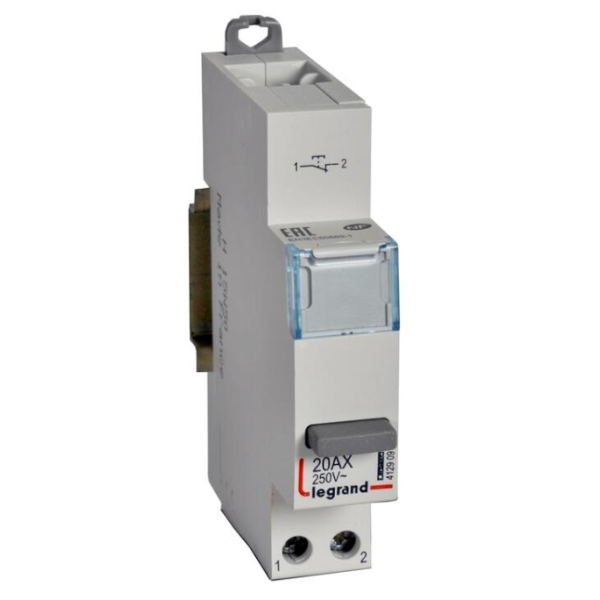 Legrand - Poussoir 20A simple fonction - 250V - 1 NF - 412909