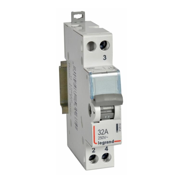 Legrand - Interrupteur inverseur 32A - Va et vient à point milieu 1 M - 250V - Réf : 412902