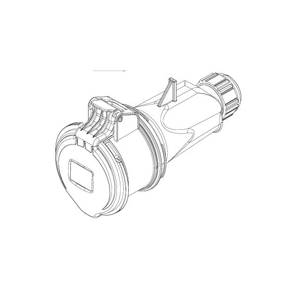 Digital - Fiche femelle 3P+N+T 16A -380V - IP44 - Réf : 51416 (03203)