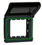 Schneider - Mureva Styl - Adaptateur pour fonction 45x45 - Composable - IP55/IK06 - Gris - Ref : MUR35110