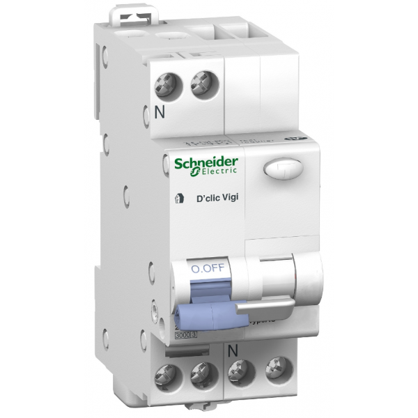 Schneider - Disjoncteur différentiel - 1P+N - 16A - Réf : 20569 -  ELECdirect Vente Matériel Électrique