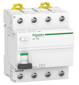 SCHNEIDER - Interrupteur Différentiel 4P - 63A - 30mA - AC - Réf : A9R11463