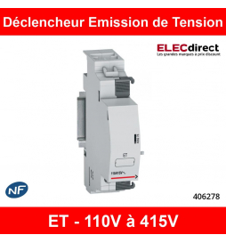 Legrand - Déclencheur à émission de tension 110 à 415V (ET) - 406278