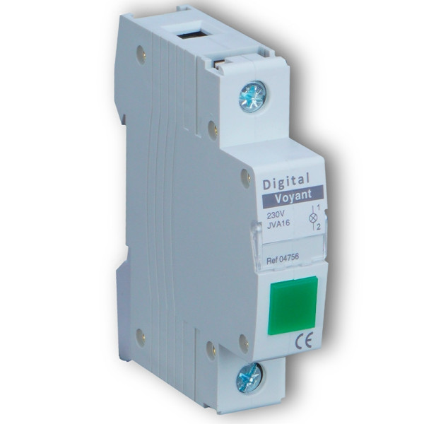 Digital Electric - Voyant Modulaire vert - 230V - Réf : 04756