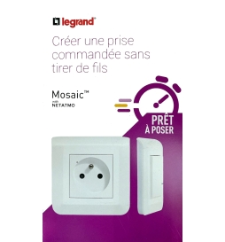 Prêt à poser Legrand : créer une prise commandée sans tirer de