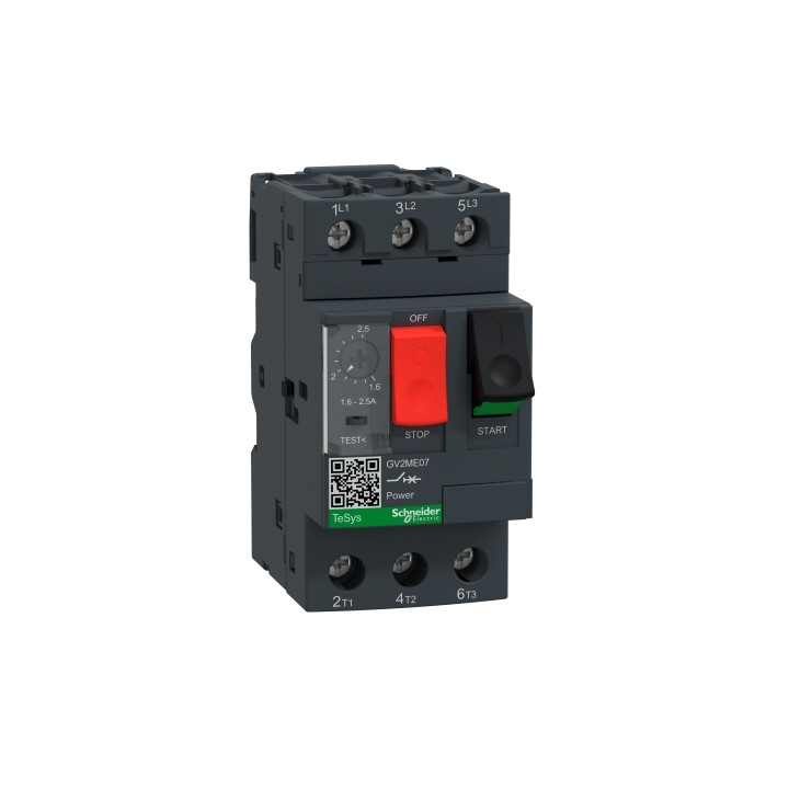 Schneider - Disjoncteur moteur 1,6A-2,5A - GV2ME07