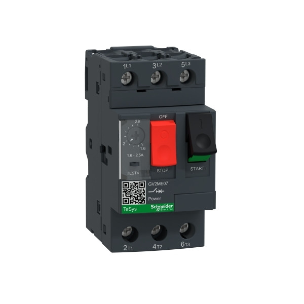 Schneider - Disjoncteur moteur 1,6A-2,5A - GV2ME07