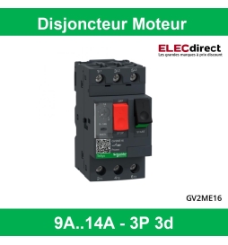 Schneider - Disjoncteur moteur 9A-14A - GV2ME16