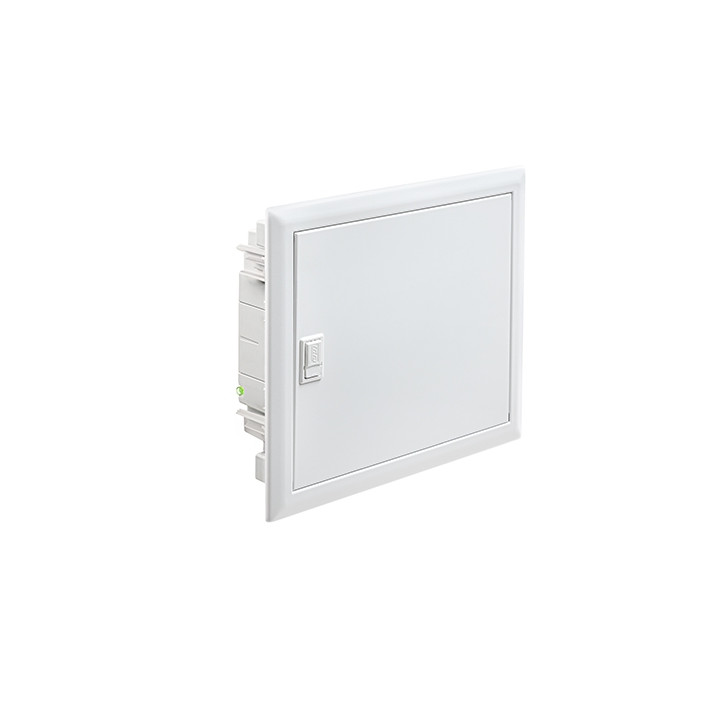 Digital electric - Coffret encastré vide - IP40 porte métal extra plate - 1 rangée - 14 mod - Réf : 07432