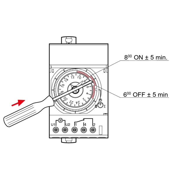 Interrupteur horaire programmable analogique Lexic - auto - journalier