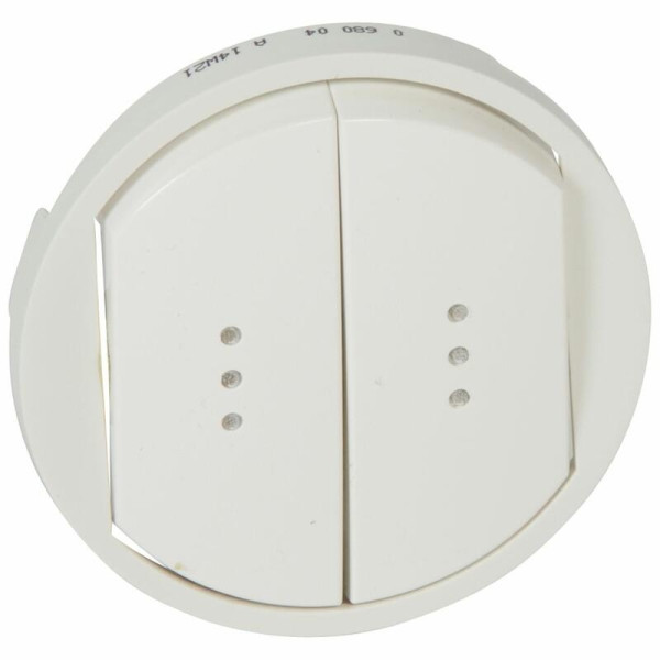 Legrand Céliane - Enjoliveur double allumage voyant blanc - 068004