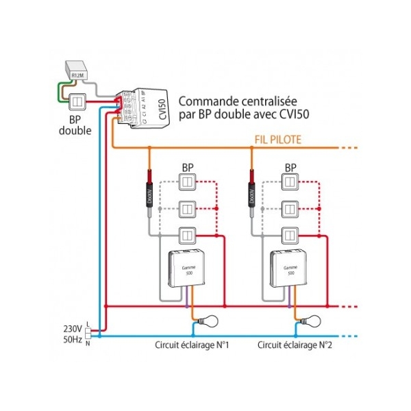 Yokis - Diode - centralisation micromodule - 1 fil - Réf : D600V