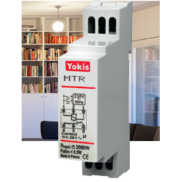 Yokis - Télérupteur 2000W avec neutre - temporisable - Réf : MTR2000M