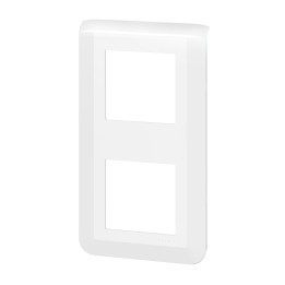 Legrand - Mosaic L - Plaque de finition Verticale pour 2x2 modules - EU - Blanc - Réf : 277822L
