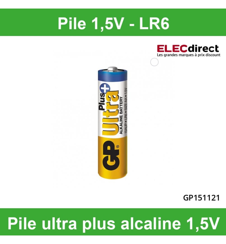 PILE RECHARGEABLE 1,5 VOLT ALKALINE LR6 / 6 - Paintball Connexion