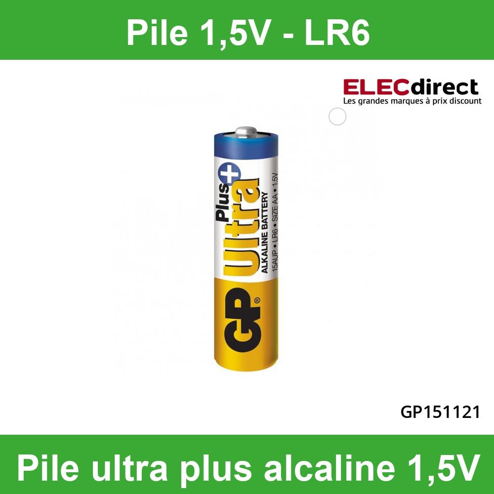 Piles 9V - Lot de 8 Piles, GP Extra, Batterie 9v alcaline 6f22-6lr61, Longue durée, très puissantes, utilisation quotidienne