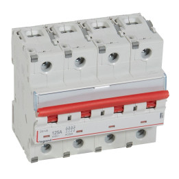 Legrand - Inter-sectionneur de tête DX3-IS -vis/vis- à déclenchement- 4P -400 V~- 125A -6M - 406547