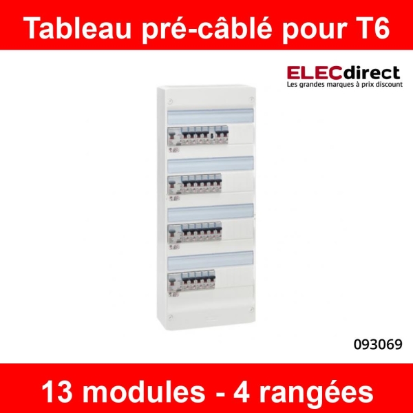 LEGRAND - Tableau électrique pour logement T3 - 2 interrupteurs