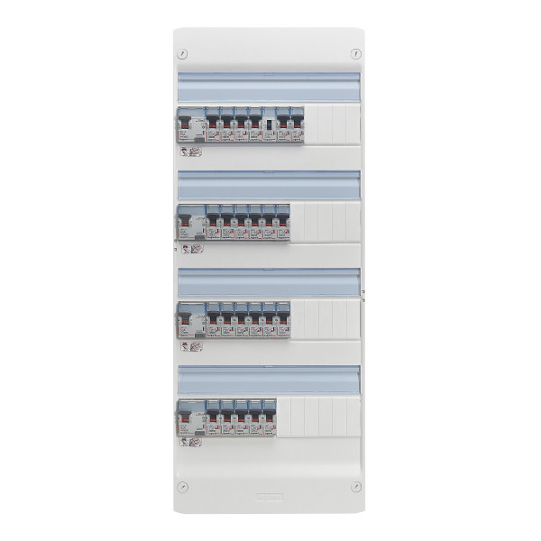 Legrand- Tableau électrique pré-équipé et pré-câblé pour T6 - 13 modules - 4 Rangées - Réf: 093069