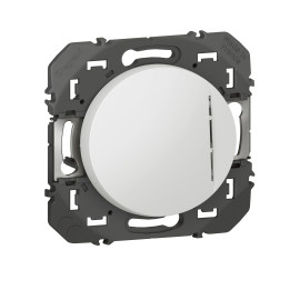 Legrand - Dooxie - Interrupteur ou va-et-vient avec voyant lumineux - 10AX - 250V~ - Blanc - Réf : 600011
