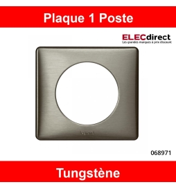 Quadruple prise Surface Céliane titane - Plaque Aluminium LEGRAND