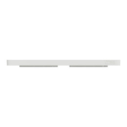 Schneider - Odace 2011 - Touch - Plaque 2 postes - Entraxe 71 mm - Aluminium brossé avec liseré blanc - Réf : S520804J