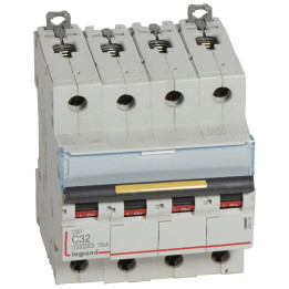 Legrand - Disjoncteur 4P 16kA - courbe C - 32A - Réf : 409358