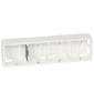 Legrand - Mosaic - Cadre saillie 4 postes - 4 x 2 modules - Horizontal - Blanc - Réf : 080284