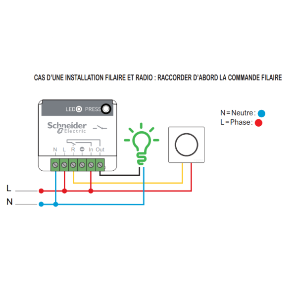 Branchement interrupteur simple va et viens schneider asfora [Résolu]