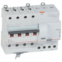LEGRAND - Disjoncteur Différentiel  DX3  4P - 40A - 300MA - AC - Réf : 411209