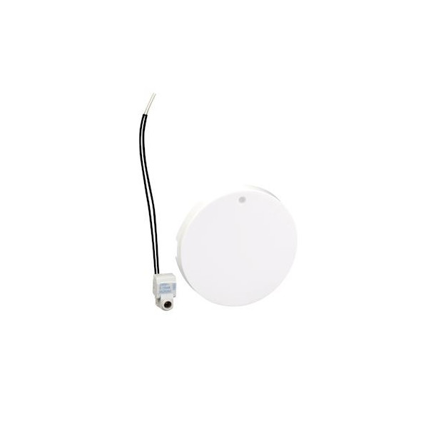 Schneider Odace - enjoliveur Blanc livré avec 1 LED bleu 0,15 mA connexion par câble - Réf : S520297