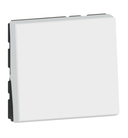 Legrand - Poussoir ou poussoir inverseur Mosaic Easy-Led 6A 250V 2 modules - blanc- EU Réf : 278040L