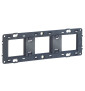 Legrand - Support triple 3 postes - Mosaic/Céliane - Fixation VIS - 3 x 2 modules - Réf : 080253