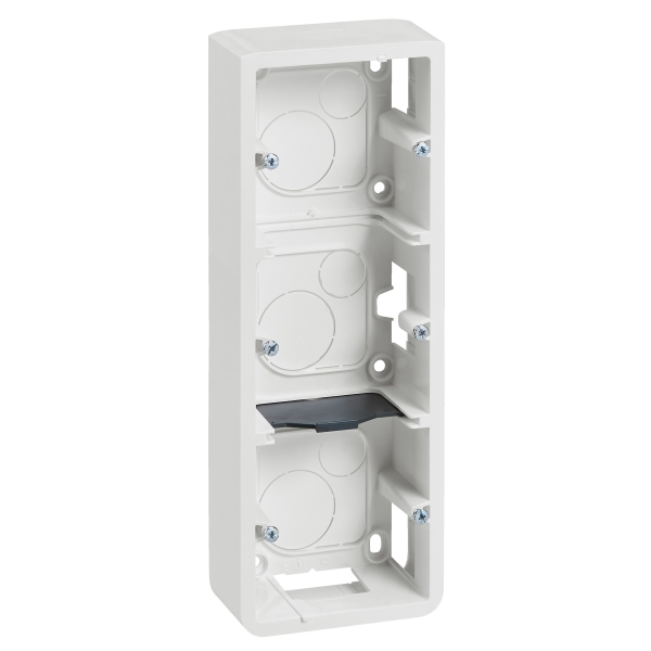 Legrand Mosaic - Cadre saillie 3 postes - 3 x 2 modules - vertical - Réf : 080283