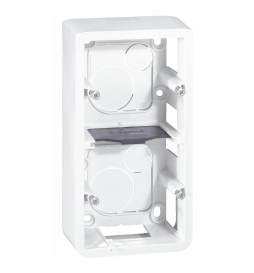 Legrand Mosaic - Cadre saillie 2 postes - 2 x 2 modules - vertical - Réf : 080282