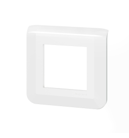Legrand - Plaque de finition Mosaic 1 poste - 2 modules - Réf : 078802L